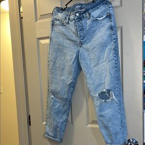 Old Navy High-Rise Light Blue Jeans